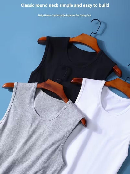 Comfortable Breathable Round Neck Vests for Men's (Pack of 3)